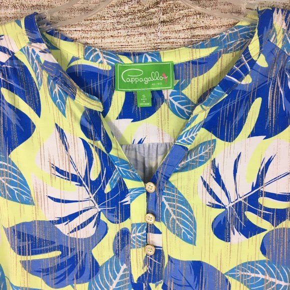 Pappagallo Floral Popover Blouse - Picture 2 of 6